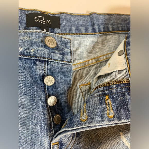 Rails denim factory distressed shorts size women’s 26 (bin i) - Picture 4 of 8